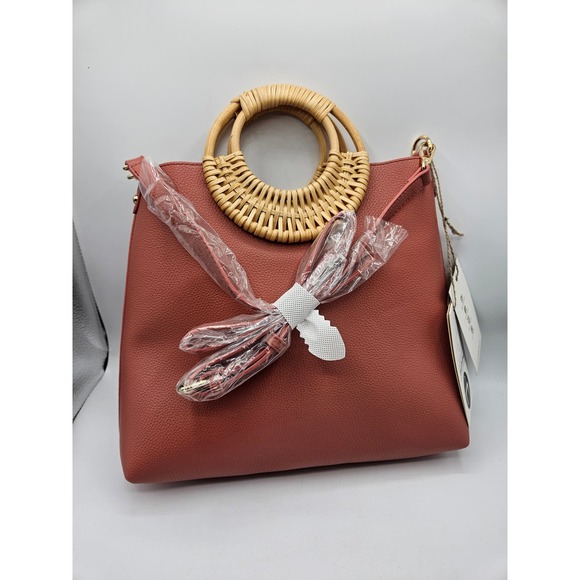 Antik Kraft Anthropologie Womens Handbag Purse Bag in‎ a Bag NWT Dusty Rose - Picture 6 of 11